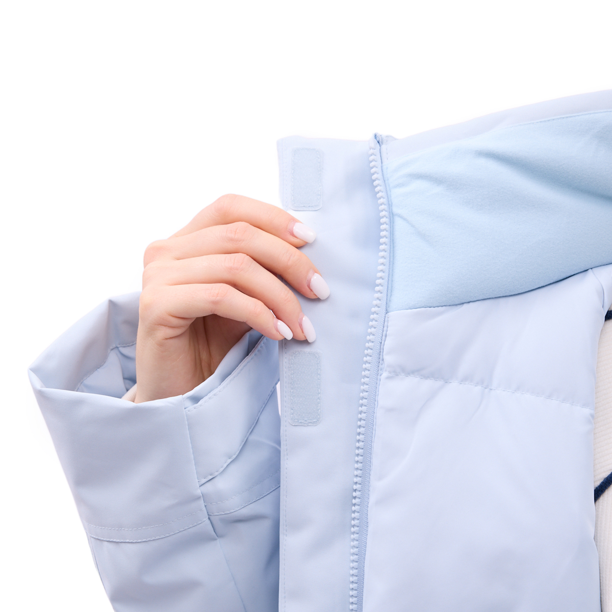 AYMV296-6 Пуховик длинный Sports Style синий